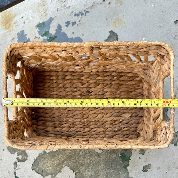 Woven Rectangular Storage Basket - Picture 15 of 16
